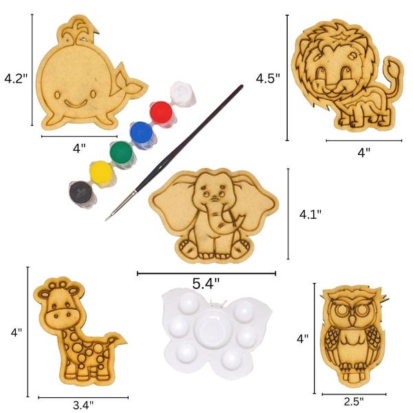 Mammakin DIY MDF Painting Kit – Creative Art & Craft Activity for Kids (3+ Years)